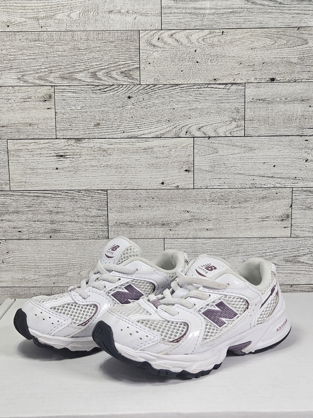 New Balance 530 Bungee Toddler 'White Dark Ice Wine' Size 9 For Kids